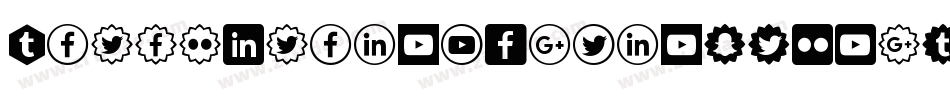 IconsSocialMedia6-RVp3字体转换