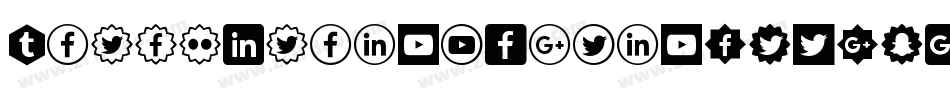 IconsSocialMedia7-Y96O字体转换
