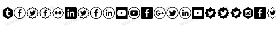 IconsSocialMedia8-8EMz字体转换