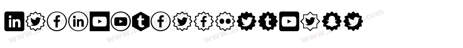 SocialIcons-3Vz6字体转换