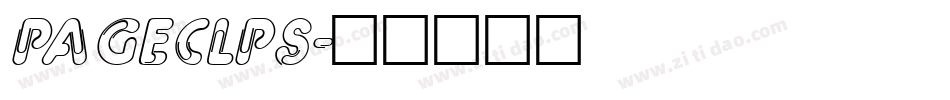 PAGECLPS字体转换