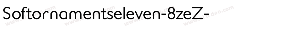 Softornamentseleven-8zeZ字体转换