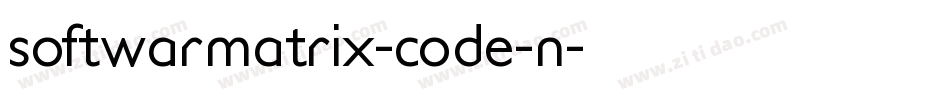 softwarmatrix-code-n字体转换