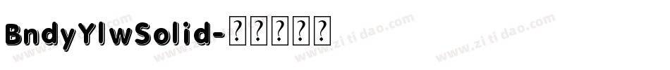 BndyYlwSolid字体转换