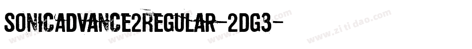 SonicAdvance2Regular-2Dg3字体转换