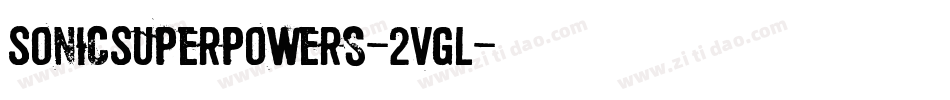 SonicSuperpowers-2vGl字体转换
