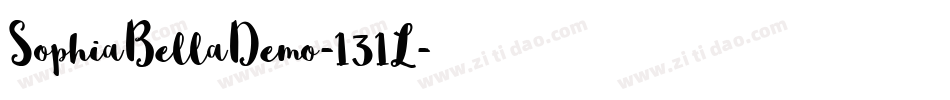 SophiaBellaDemo-131L字体转换