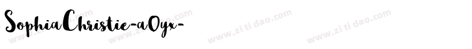SophiaChristie-a0yx字体转换
