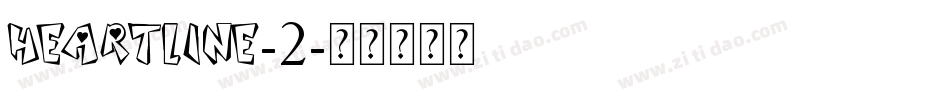 Heartline-2字体转换