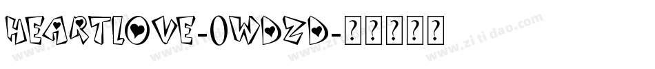 Heartlove-0Wdzd字体转换