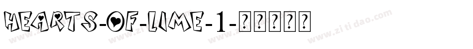Hearts-of-Lime-1字体转换