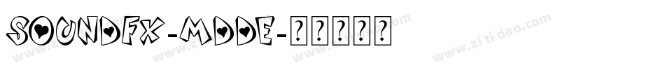 SoundFx-MDde字体转换