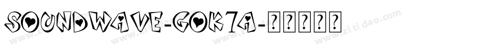 SoundWave-GOK7a字体转换