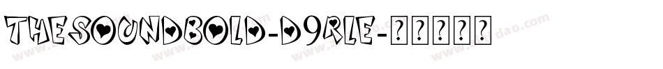 TheSoundBold-d9rLE字体转换