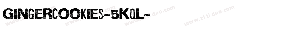 Gingercookies-5KqL字体转换