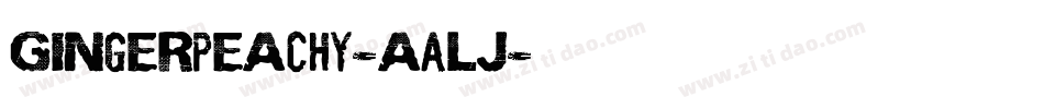 Gingerpeachy-aALJ字体转换