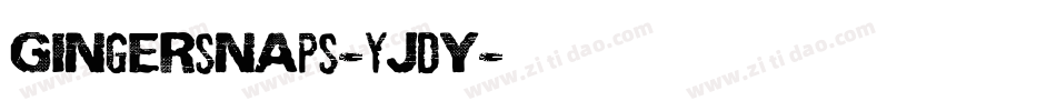 Gingersnaps-yJdY字体转换