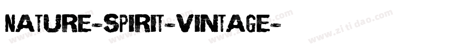 Nature-Spirit-Vintage字体转换
