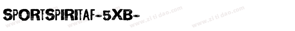 SportSpiritAf-5XB字体转换