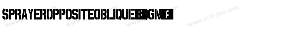 SprayerOppositeoblique-8qgn字体转换