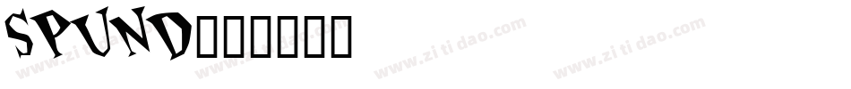 SPUND字体转换