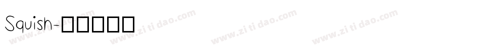 Squish字体转换