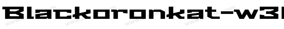 Blackoronkat-w3On字体转换