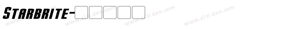Starbrite字体转换