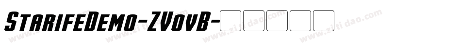 StarifeDemo-ZVovB字体转换