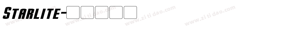 Starlite字体转换