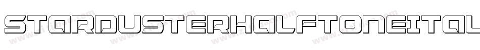 StardusterHalftoneItalic-OX1e字体转换