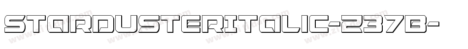 StardusterItalic-Z37B字体转换