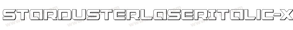 StardusterLaserItalic-xzXr字体转换