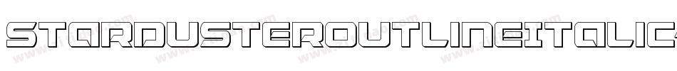 StardusterOutlineItalic-AB7M字体转换