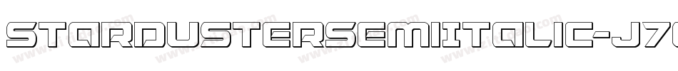StardusterSemiItalic-J70j字体转换
