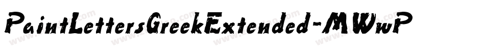PaintLettersGreekExtended-MWwP字体转换