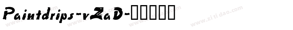 Paintdrips-vZaD字体转换