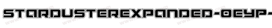 StardusterExpanded-0eyP字体转换