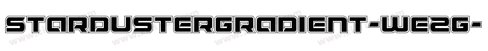 StardusterGradient-WE2G字体转换