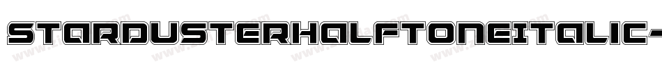 StardusterHalftoneItalic-OX1e字体转换