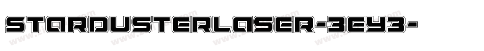 StardusterLaser-3Ey3字体转换