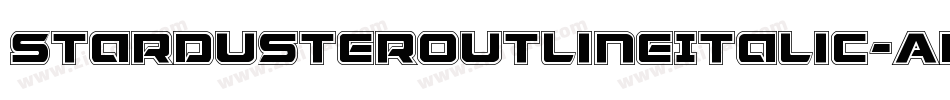 StardusterOutlineItalic-AB7M字体转换