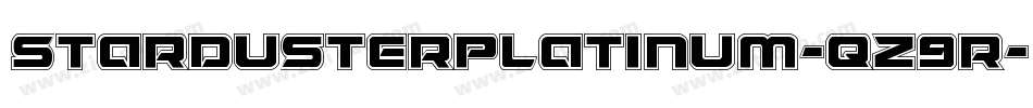 StardusterPlatinum-qz9r字体转换