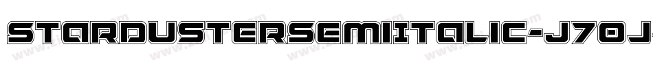 StardusterSemiItalic-J70j字体转换