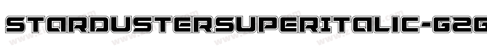 StardusterSuperItalic-G2gG字体转换