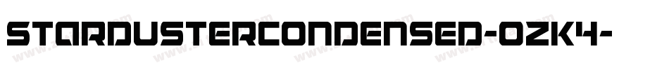 StardusterCondensed-ozK4字体转换