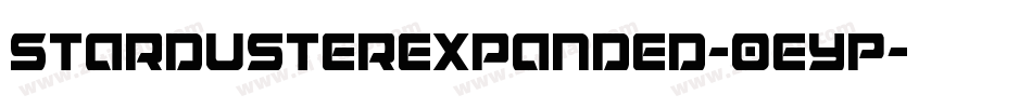 StardusterExpanded-0eyP字体转换