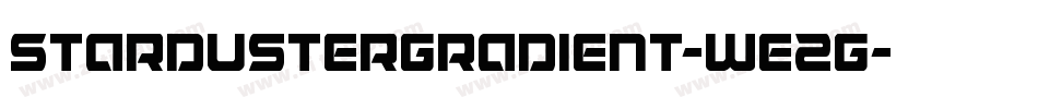 StardusterGradient-WE2G字体转换