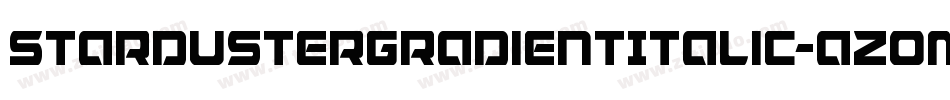 StardusterGradientItalic-azom字体转换