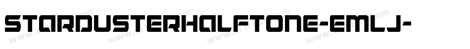 StardusterHalftone-EMLj字体转换